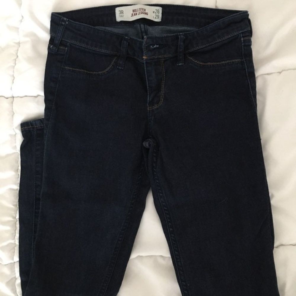hollister dark denim jeggings